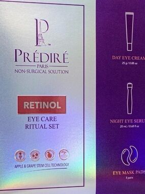 Predire Paris Retinol Eye Care Ritual Set - White & Purple